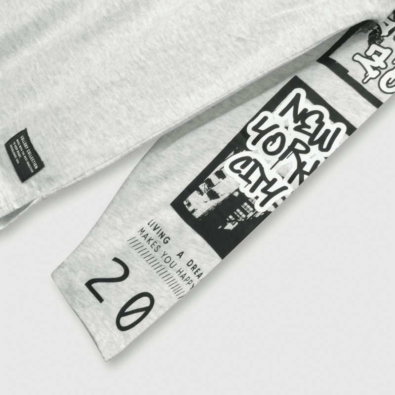 Polera de niño urbano gris (2 a 12 años)