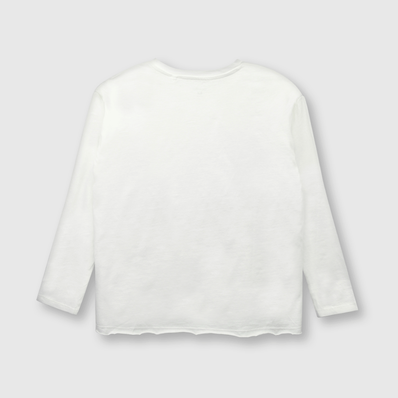 Polera de niña retrato blanco (2 a 12 años)