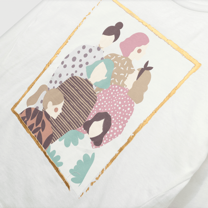 Polera de niña retrato blanco (2 a 12 años)