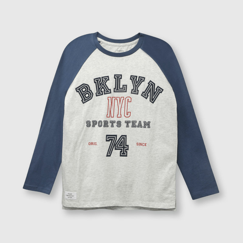 Polera de niño casual sport gris (2 a 12 años)