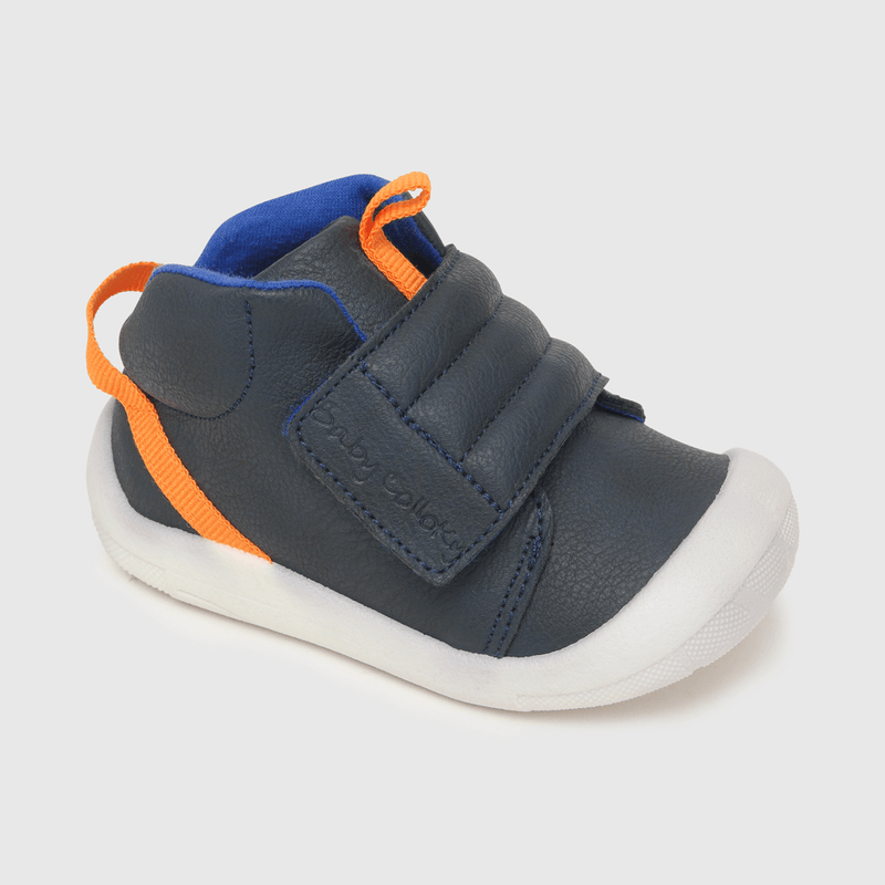 Botin para niño futurista velcro azul (17 a 20)