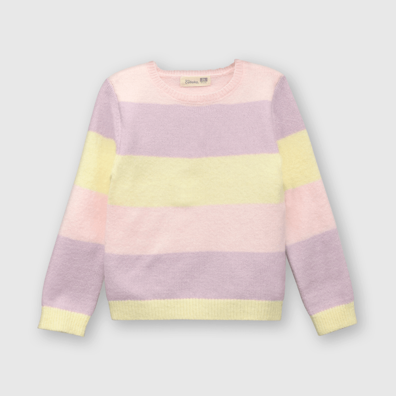 Sweater de bebé niña listado bloosom (3 a 36 meses)