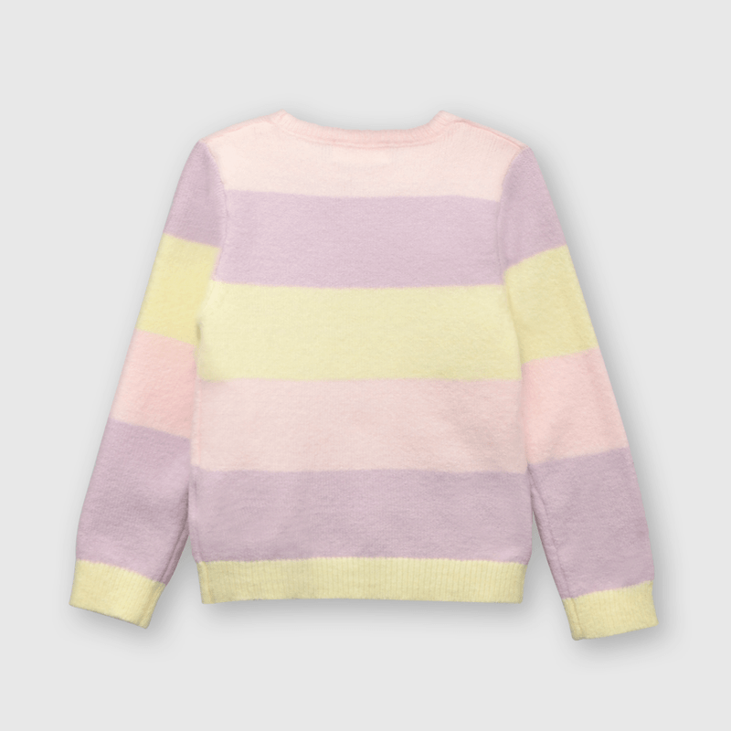 Sweater de bebé niña listado bloosom (3 a 36 meses)
