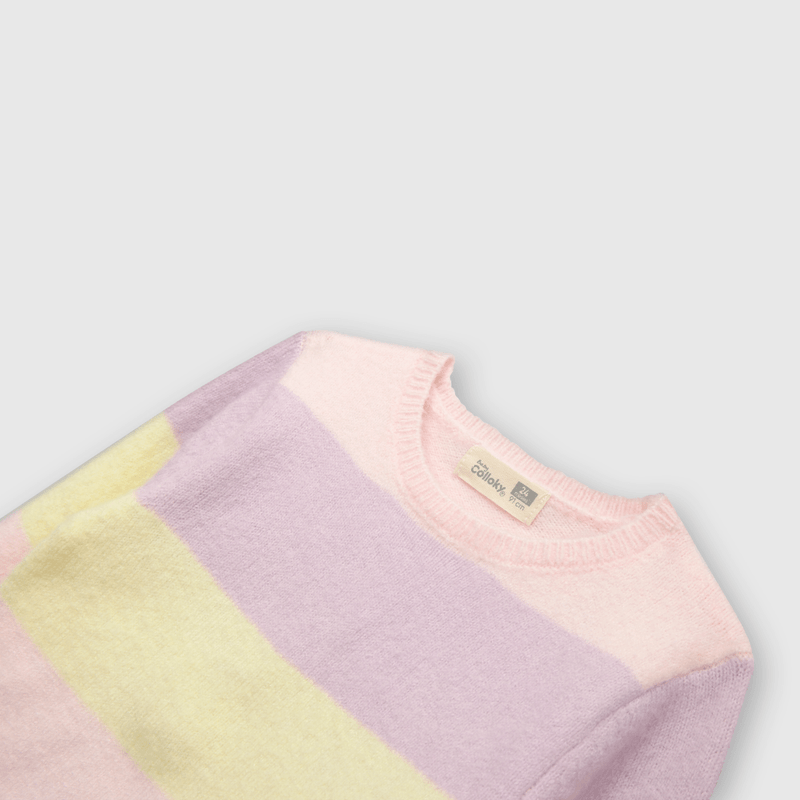 Sweater de bebé niña listado bloosom (3 a 36 meses)