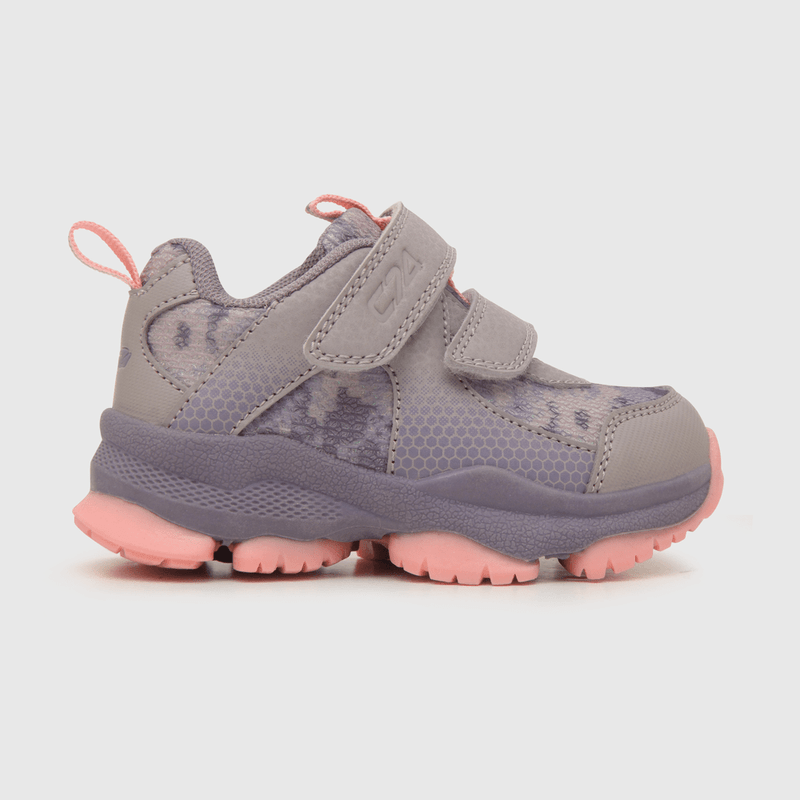 Zapatilla de niña outdoor estampada mora / purple (21 a 27)