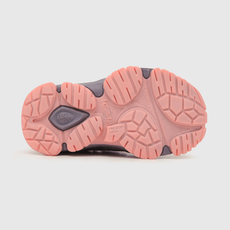 Zapatilla de niña outdoor estampada mora / purple (21 a 27)