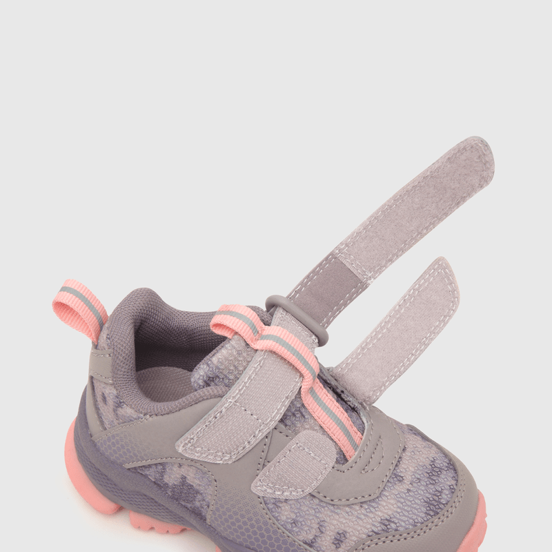 Zapatilla de niña outdoor estampada mora / purple (21 a 27)
