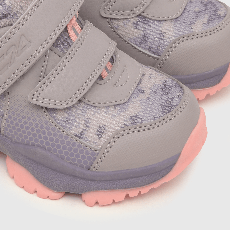 Zapatilla de niña outdoor estampada mora / purple (21 a 27)