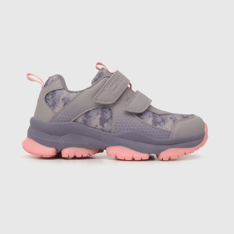 Zapatilla de niña outdoor estampada mora / purple (28 a 38)