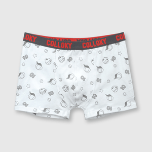 Boxer de niño de algodón elsaticado 3 pack gris melange (2 a 12 años)
