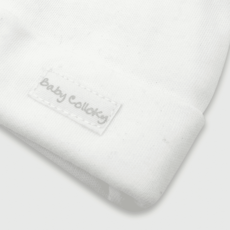 Gorro de bebé unisex de algodón 3 pack blanco / white (talla única)
