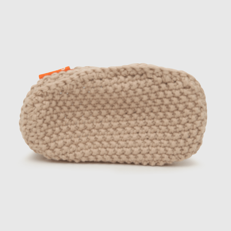 Pantufla de bebé niño beige (talla única)