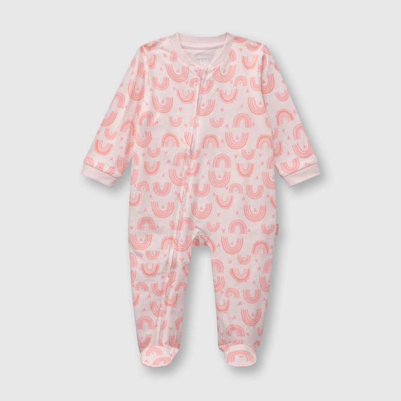 Pijama de bebé niña de polar fleece rosado (0 a 24 meses) - Colloky Chile