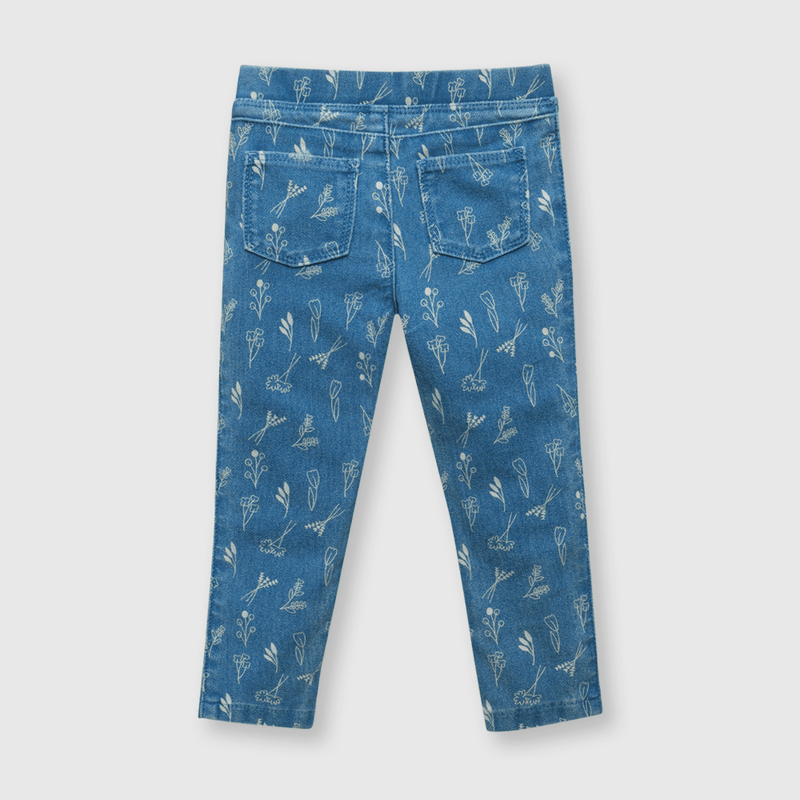 Jegging de bebé niña elasticada light denim (3 a 36 meses)