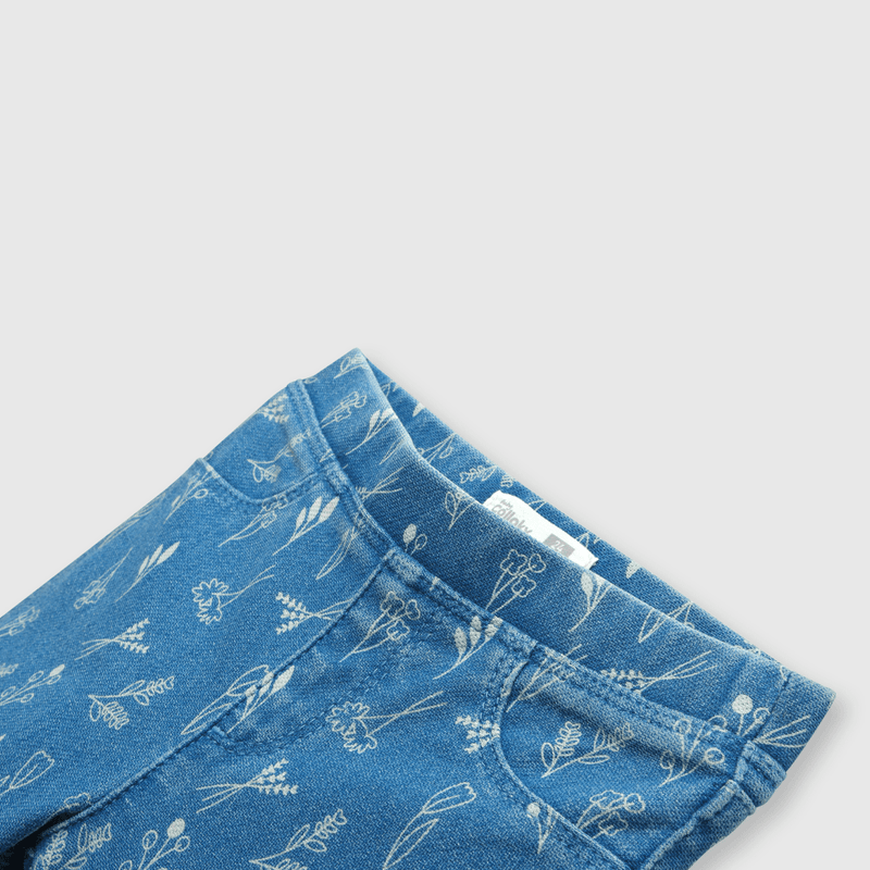 Jegging de bebé niña elasticada light denim (3 a 36 meses)