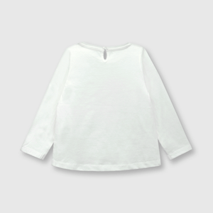 Polera de bebé niña helado off white (3 a 36 meses)