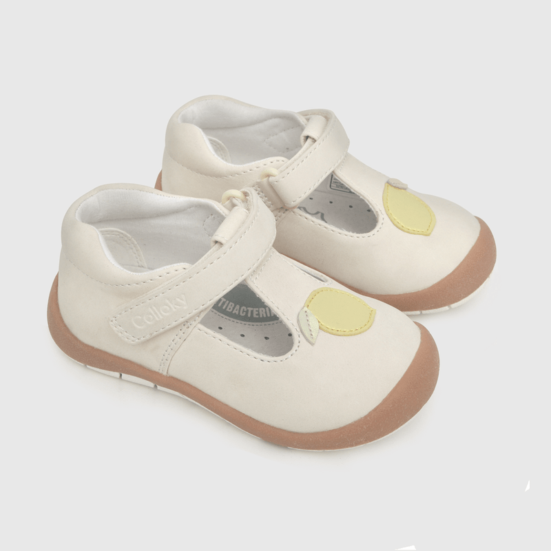 Reina de bebé niña limón off white (18 a 21)