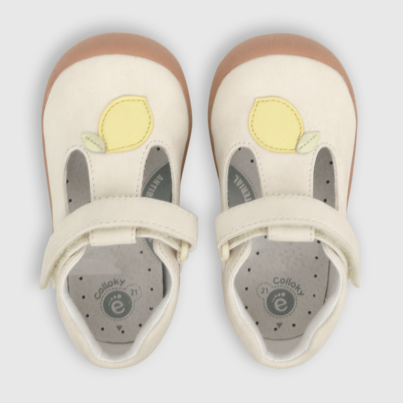 Reina de bebé niña limón off white (18 a 21)