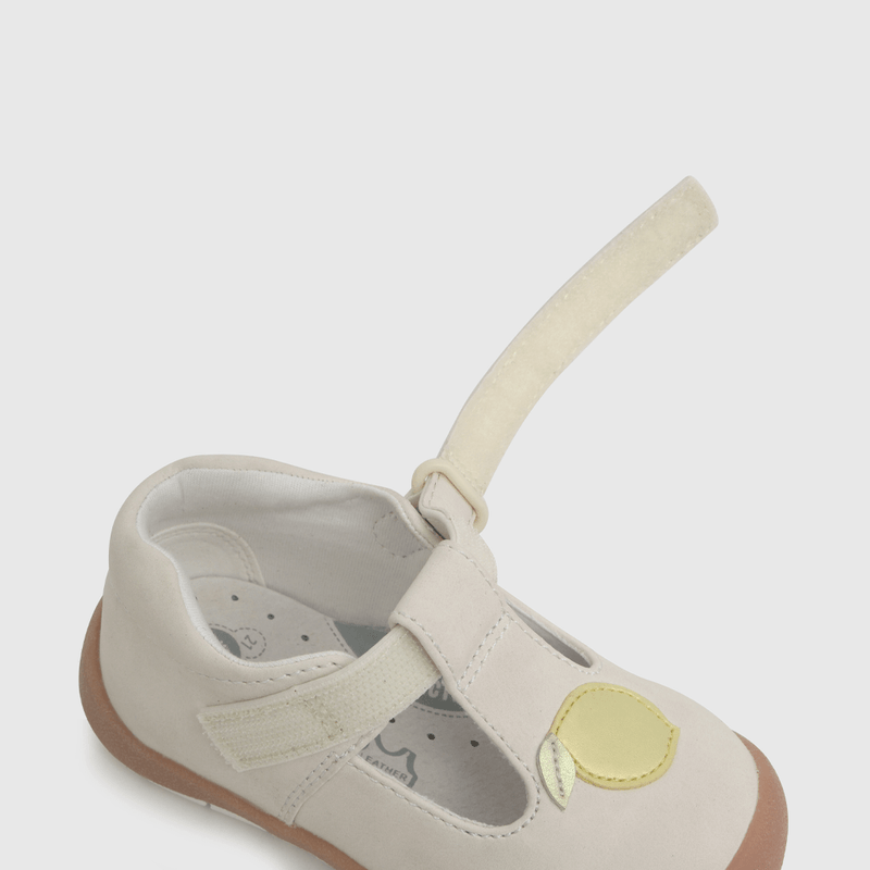 Reina de bebé niña limón off white (18 a 21)