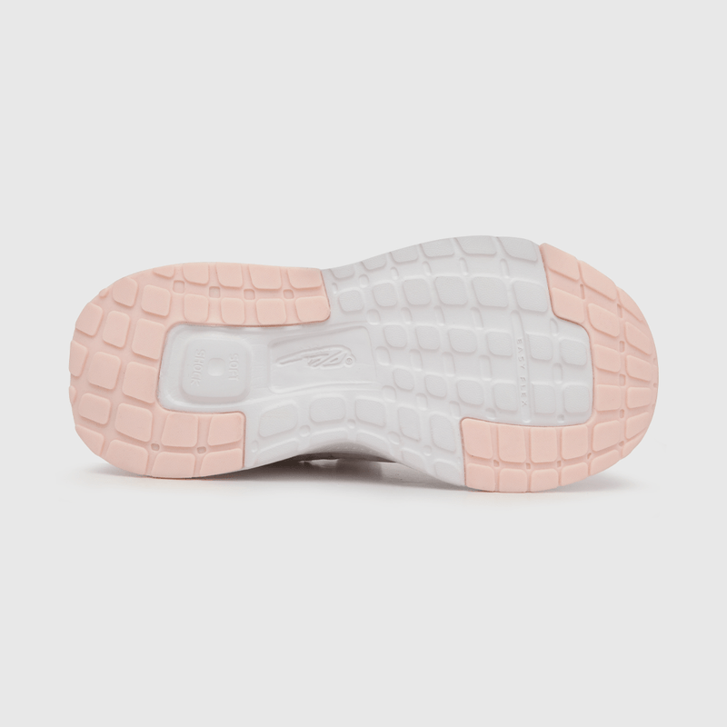 Zapatilla de niña deportiva estampada flores blanco / white (28 a 38)