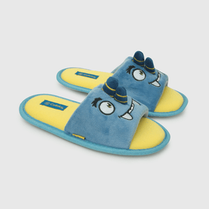 Pantufla de niño lúdica monstruo azul / blue (28 a 38)