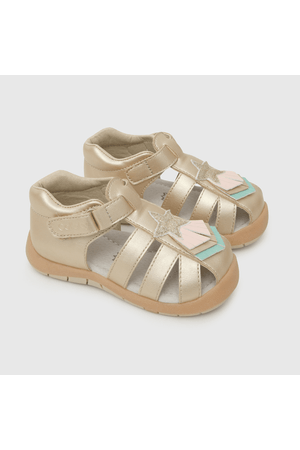 Sandalia de bebe niña estrellas light beige (18 a 21)