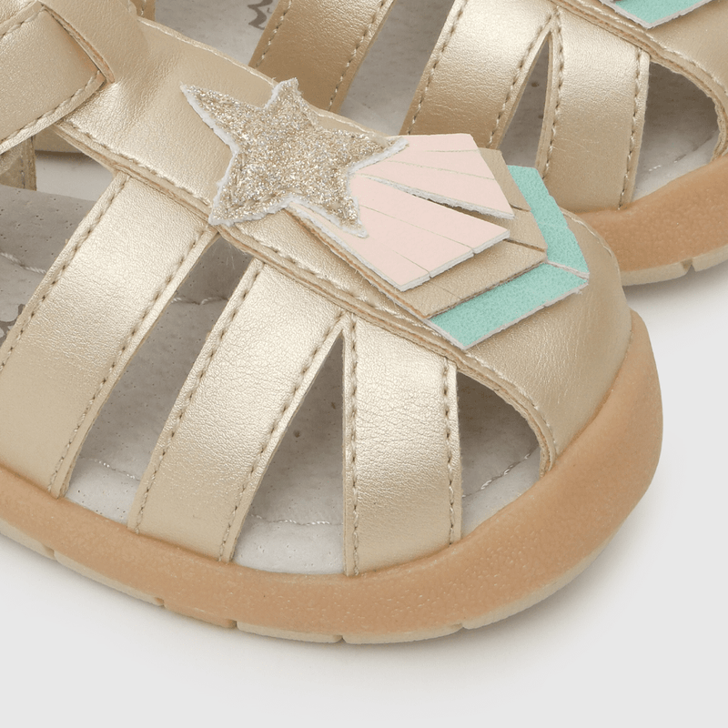 Sandalia de bebe niña estrellas light beige (18 a 21)