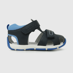 Sandalia de bebé niño doble ajuste azul / blue (18 a 21)