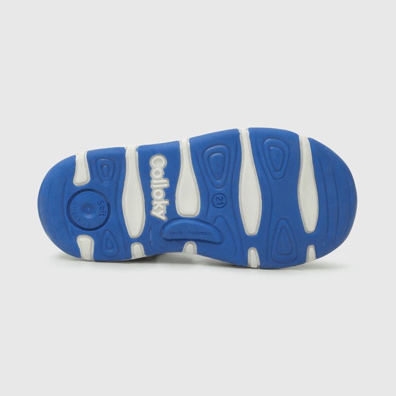 Sandalia de bebé niño doble ajuste azul / blue (18 a 21)