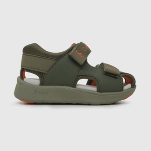 Sandalia de bebé niño doble ajuste moss green (18 a 21)