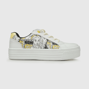Zapatilla de niña disney chunky princesas blanco / white (28 a 38)