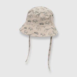 Sombrero de bebé niño de gabardina beige (0 a 9 meses)