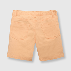 Bermuda de bebé niño gabardina orange / naranjo (3 a 36 meses)