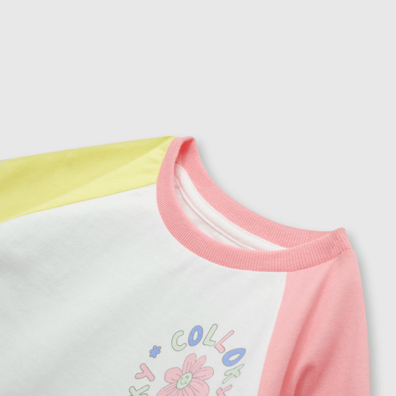 Polera de bebé niña bloques dark rose (3 a 36 meses)