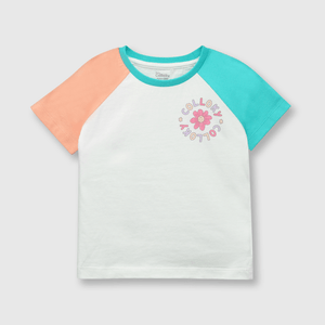 Polera de bebé niña bloques salmon (3 a 36 meses)