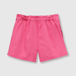 Short de niña gabardina magenta (2 a 12 años)