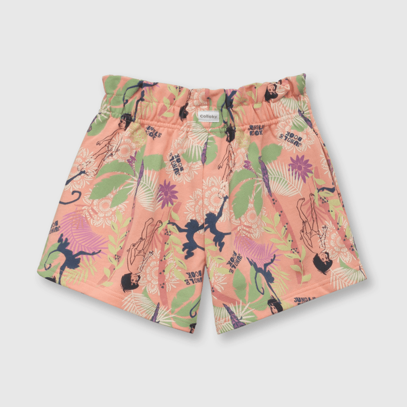 Short de niña libro de la selva salmon (2 a 12 años)