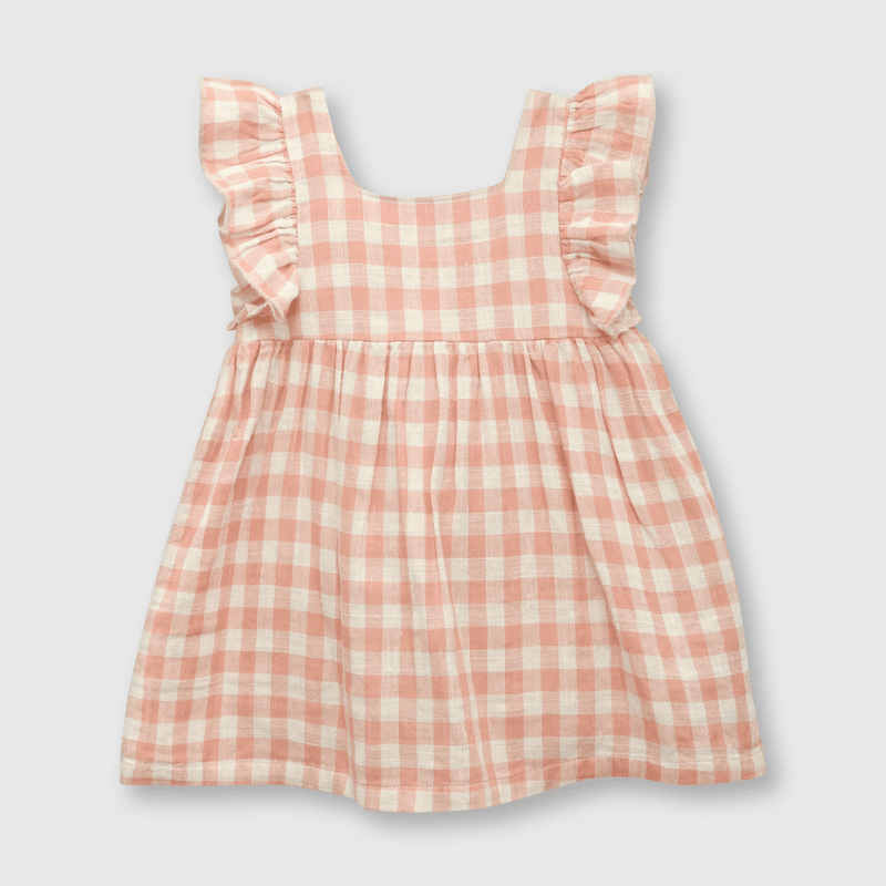 Vestido de bebé niña cuadrille dark rose (3 a 36 meses)