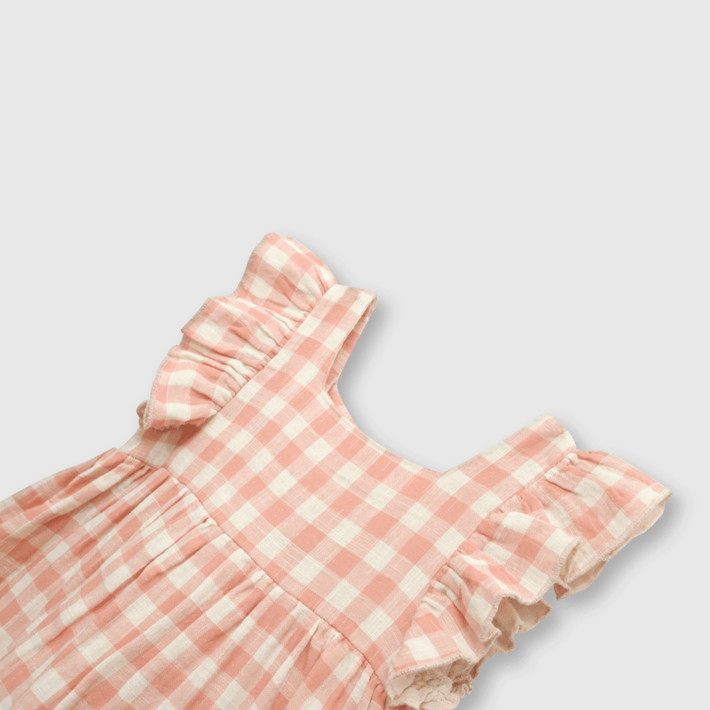 Vestido de bebé niña cuadrille dark rose (3 a 36 meses)