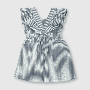Vestido de bebé niña listado denim (3 a 36 meses)