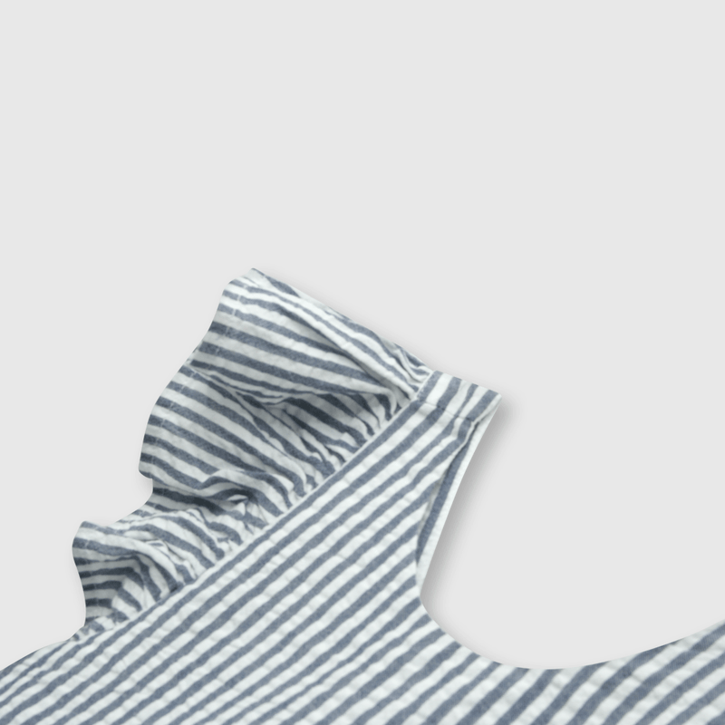 Vestido de bebé niña listado denim (3 a 36 meses)