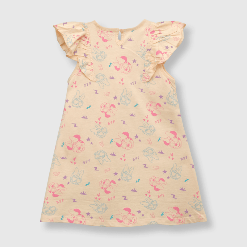 Vestido de bebé niña minnie damasco (3 a 36 meses)