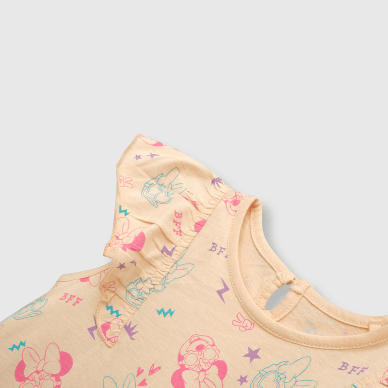 Vestido de bebé niña minnie damasco (3 a 36 meses)