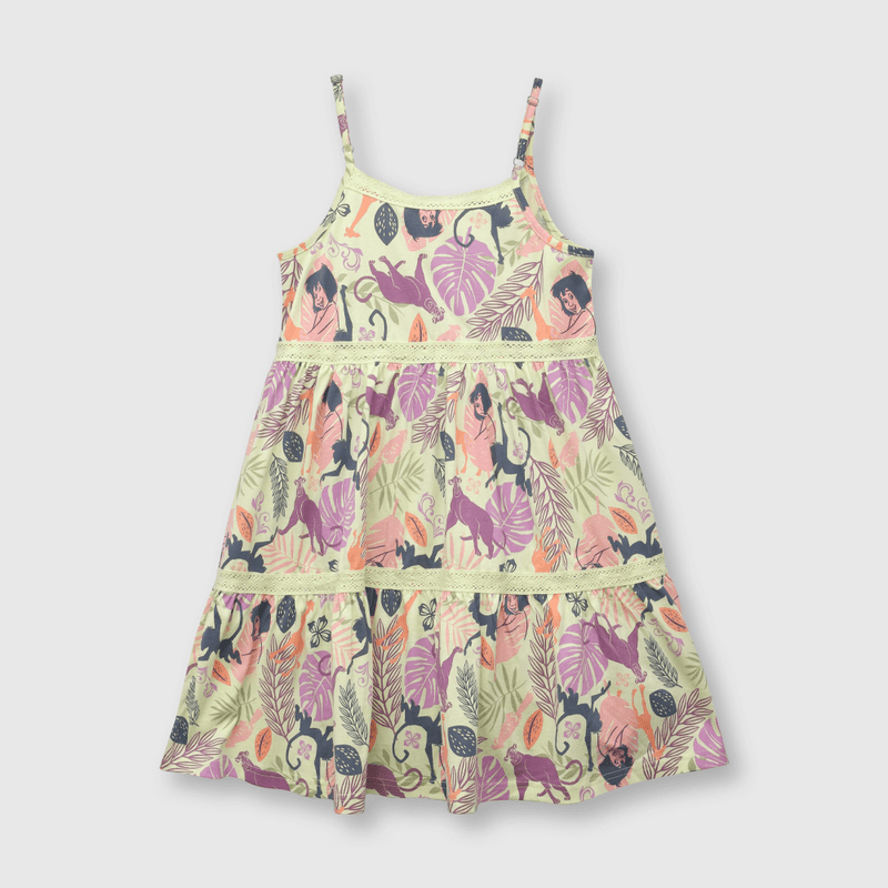 Vestido de niña libro de la selva lima (2 a 12 años)