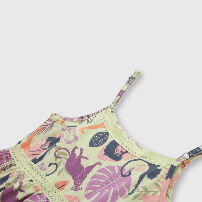 Vestido de niña libro de la selva lima (2 a 12 años)