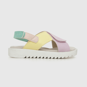 Sandalia de niña doble ajuste amarillo / yellow (21 a 27)