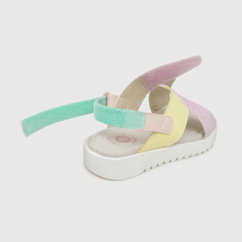 Sandalia de niña doble ajuste amarillo / yellow (21 a 27)