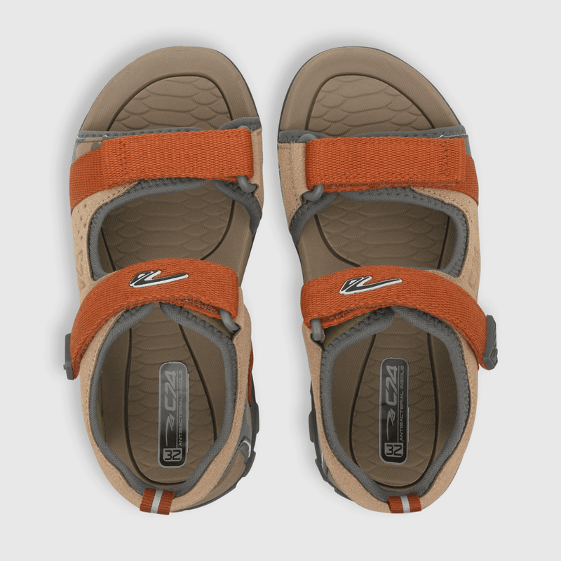 Sandalia de niño outdoor doble ajuste beige (28 a 38)