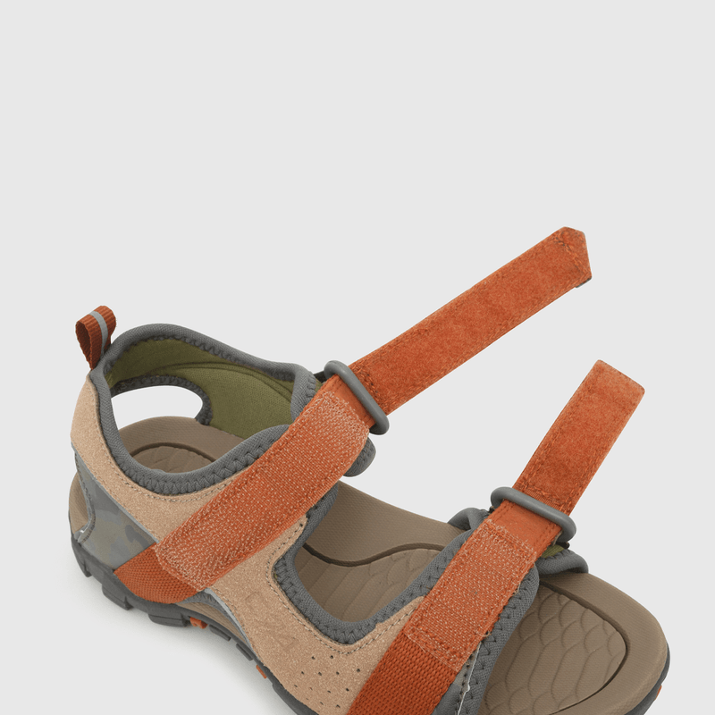 Sandalia de niño outdoor doble ajuste beige (28 a 38)
