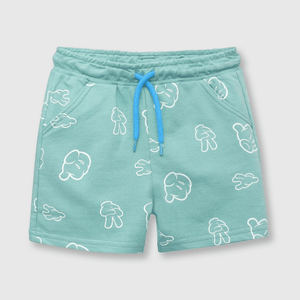Bermuda de bebé niño mickey light green (3 a 36 meses)